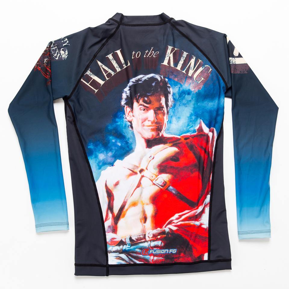{{product.type}} - ADULTS Army of Darkness Hail to the King Rash Guard - Long Sleeve - Pancho Michael {{ shop.address.country }}