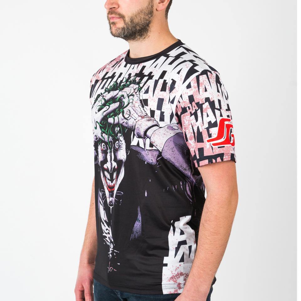 {{product.type}} - ADULTS Batman The Killing Joker Loose Fit Rash Guard - Short Sleeve - Pancho Michael {{ shop.address.country }}