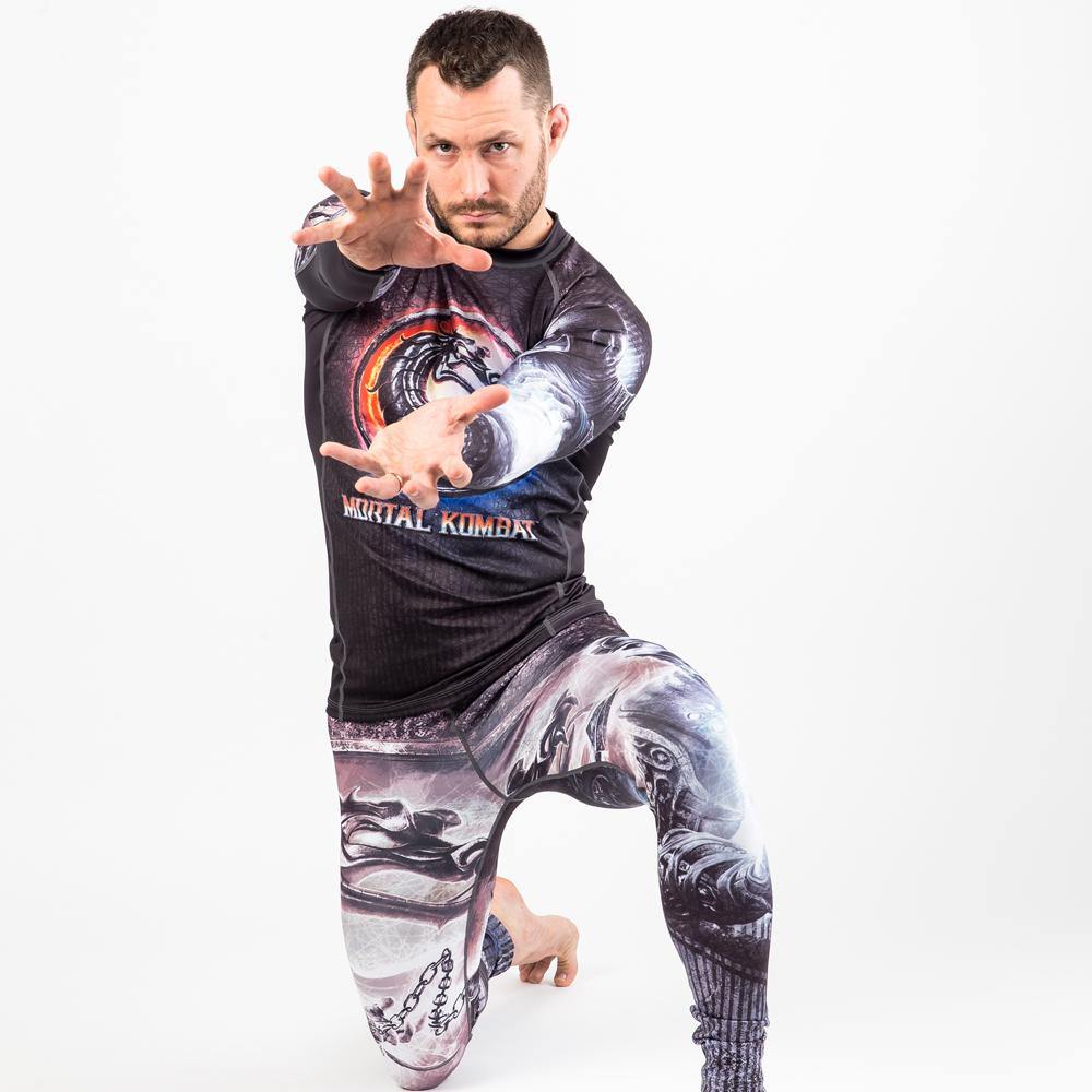 Mortal Kombat Sub Zero vs. Scorpion Rash Tights - Pancho Michael