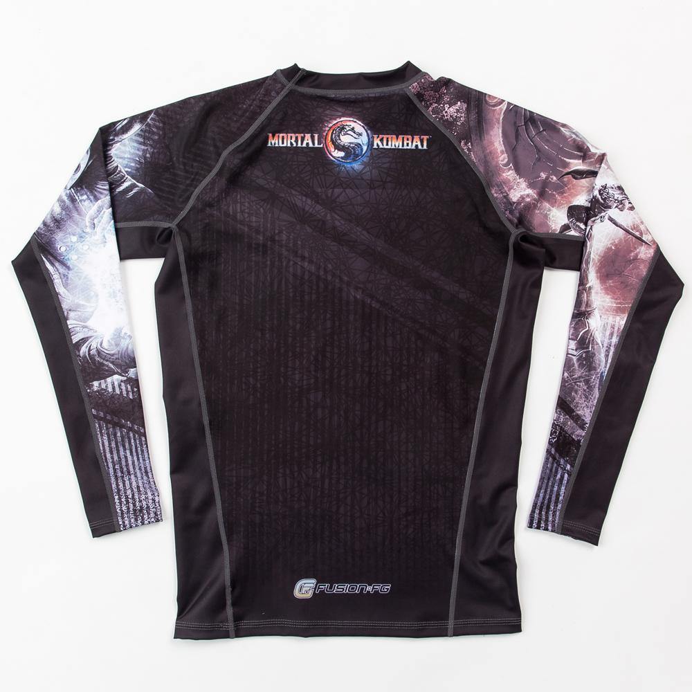 {{product.type}} - ADULTS Mortal Kombat Sub Zero vs. Scorpion Rash Guard - Long Sleeve - Pancho Michael {{ shop.address.country }}