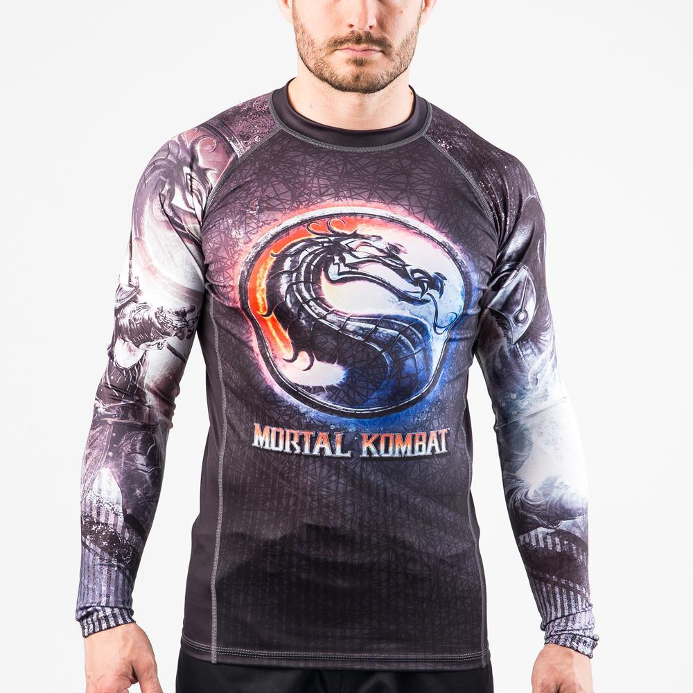 {{product.type}} - ADULTS Mortal Kombat Sub Zero vs. Scorpion Rash Guard - Long Sleeve - Pancho Michael {{ shop.address.country }}
