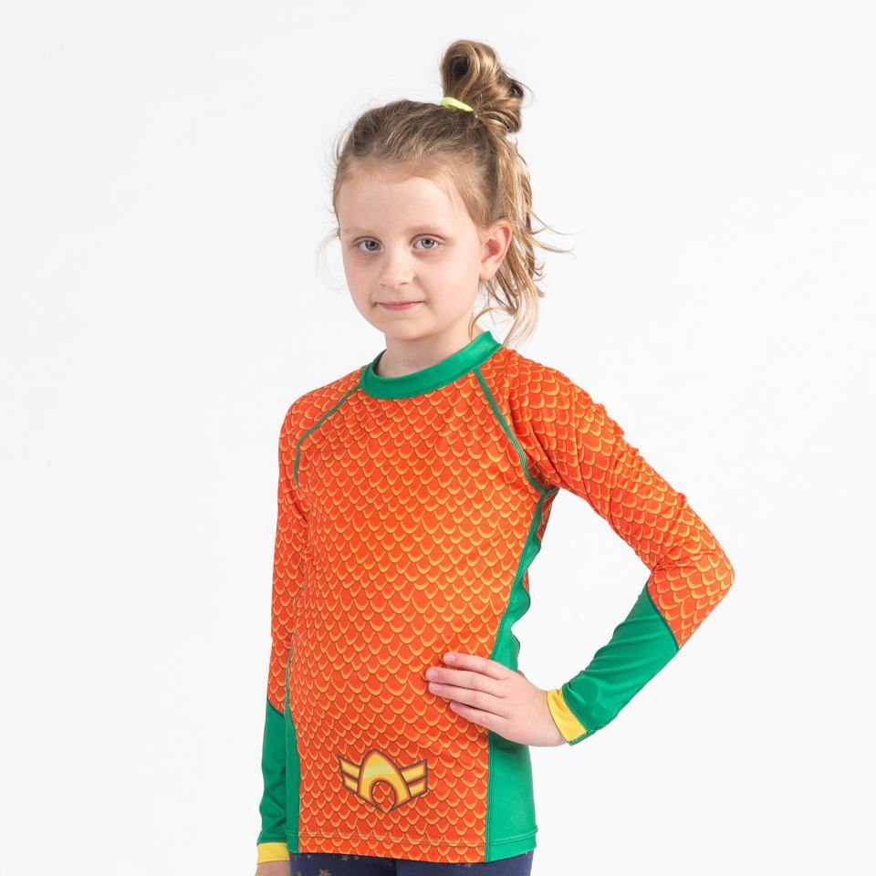 {{product.type}} - Aquaman Rash Guard - Long Sleeve - Pancho Michael {{ shop.address.country }}