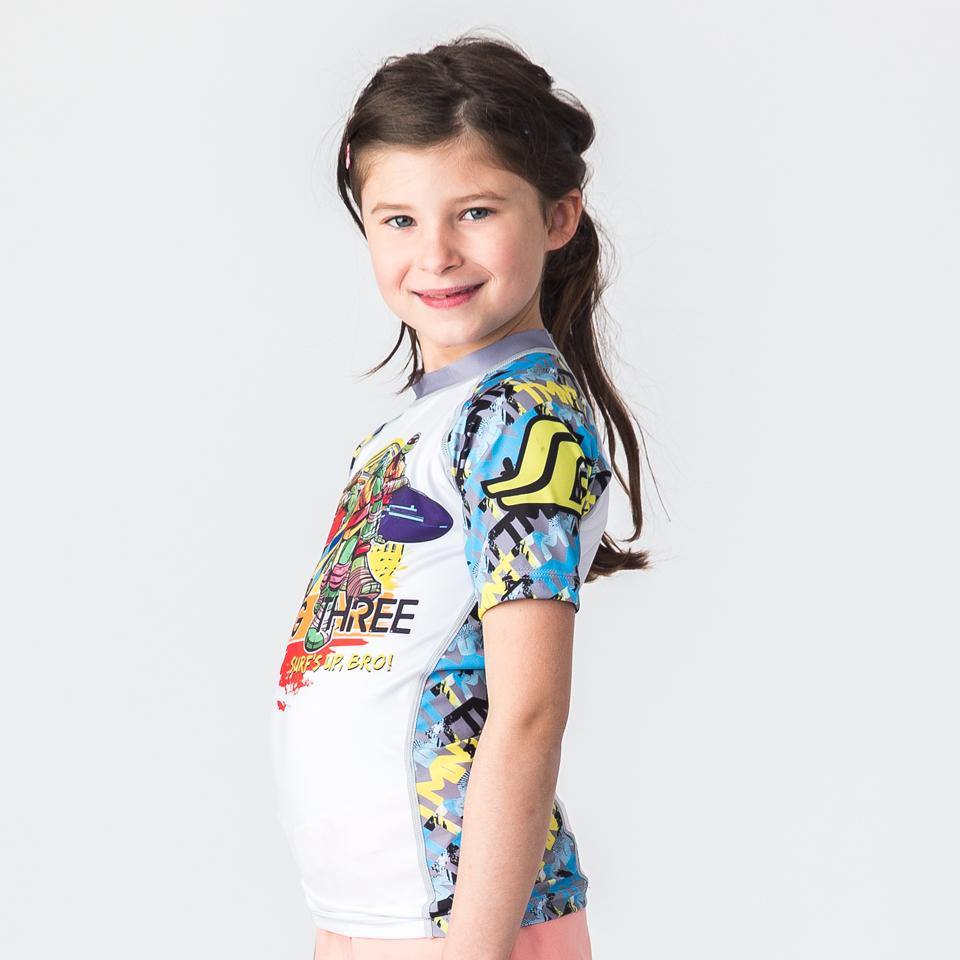 TMNT Hang Three Rash Guard - Short Sleeve - Pancho Michael