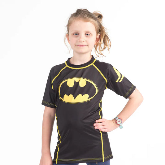 BATMAN 1989 LOGO RASH GUARD - SHORT SLEEVE