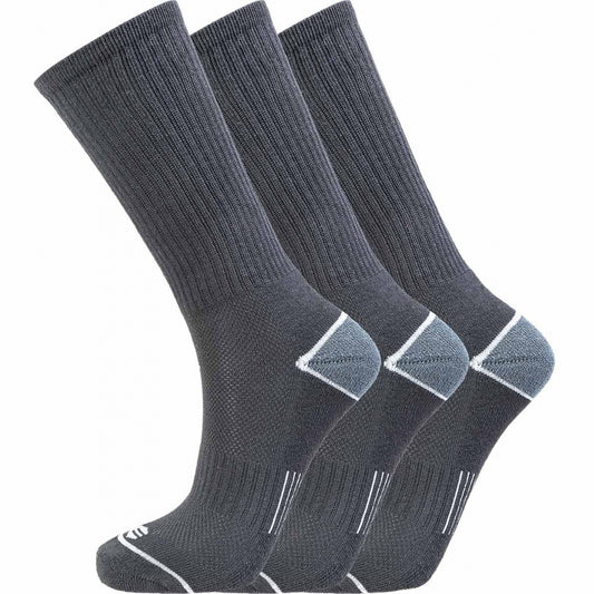 {{product.type}} - Endurance 3 pack Black crew socks - Pancho Michael {{ shop.address.country }}