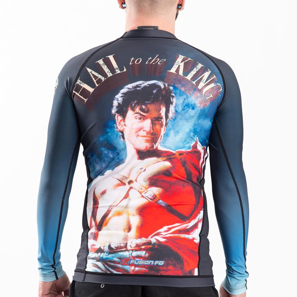 {{product.type}} - ADULTS Army of Darkness Hail to the King Rash Guard - Long Sleeve - Pancho Michael {{ shop.address.country }}
