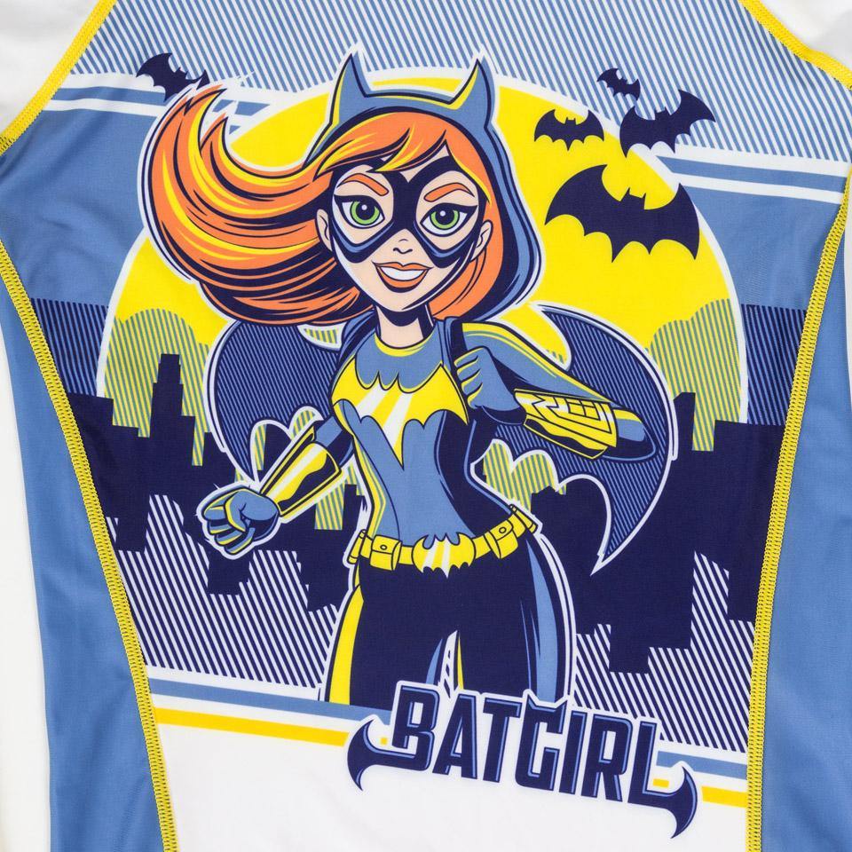{{product.type}} - Batgirl Rash Guard - Short Sleeve - Pancho Michael {{ shop.address.country }}
