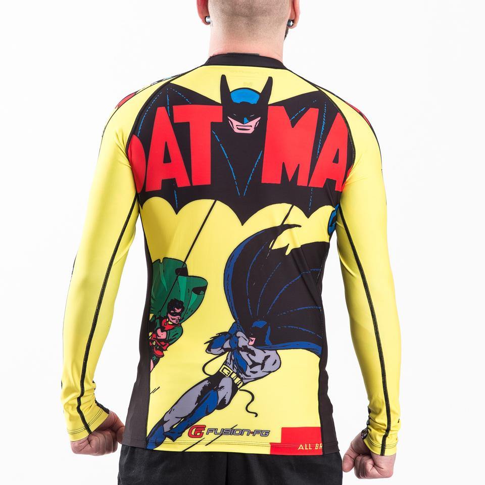 {{product.type}} - ADULTS Batman Number 1 Comic Rash Guard - Long Sleeve - Pancho Michael {{ shop.address.country }}