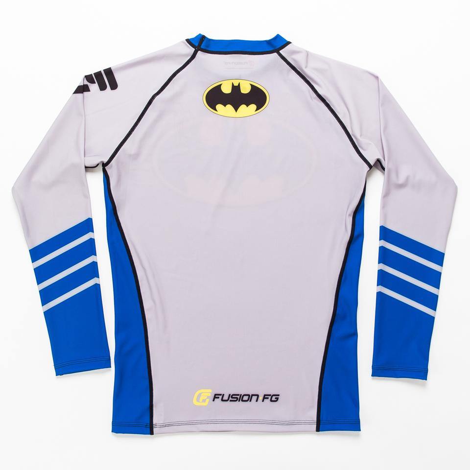 {{product.type}} - ADULTS Batman Silver Age Logo Rash Guard - Long Sleeve - Pancho Michael {{ shop.address.country }}