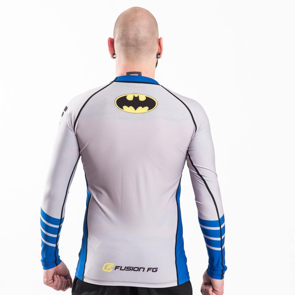 {{product.type}} - ADULTS Batman Silver Age Logo Rash Guard - Long Sleeve - Pancho Michael {{ shop.address.country }}