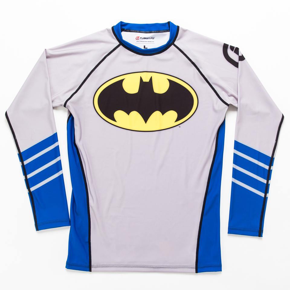 {{product.type}} - ADULTS Batman Silver Age Logo Rash Guard - Long Sleeve - Pancho Michael {{ shop.address.country }}