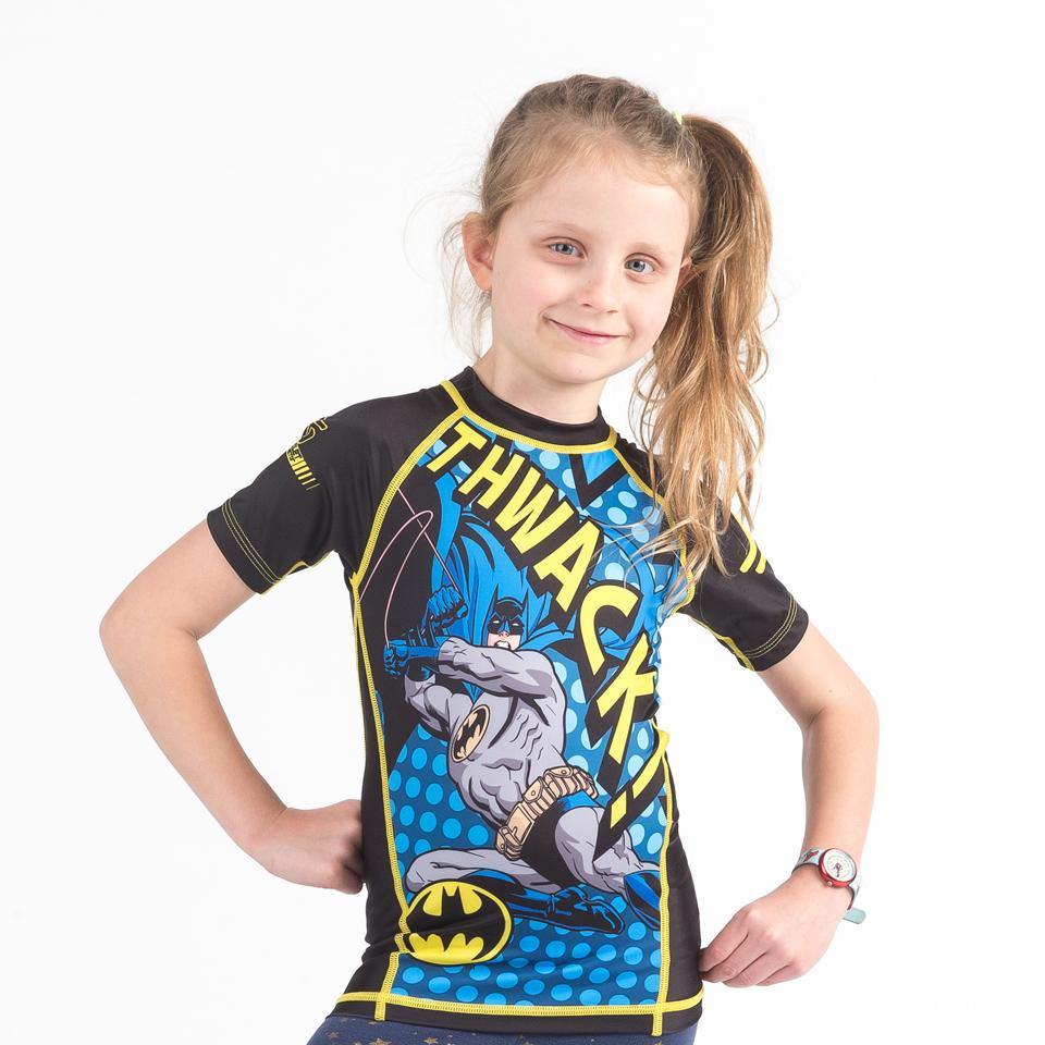 {{product.type}} - Batman THWACK! Rash Guard - Short Sleeve - Pancho Michael {{ shop.address.country }}