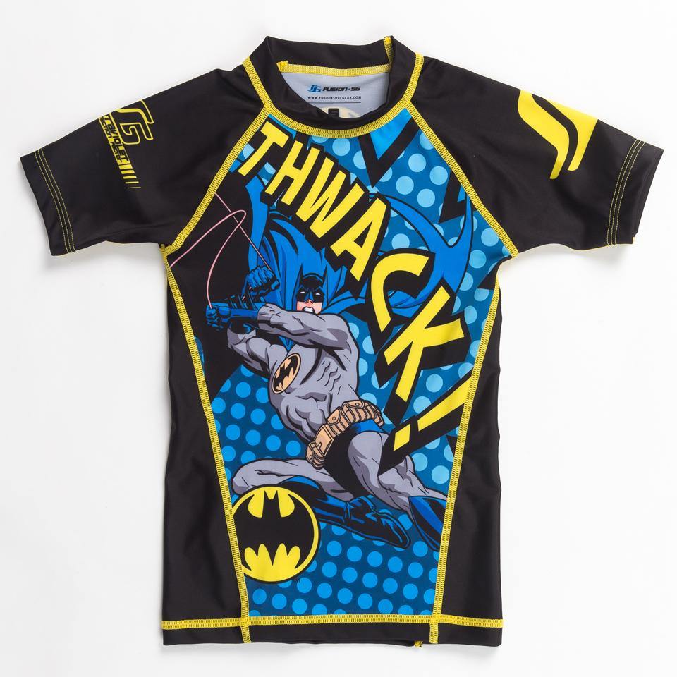 {{product.type}} - Batman THWACK! Rash Guard - Short Sleeve - Pancho Michael {{ shop.address.country }}