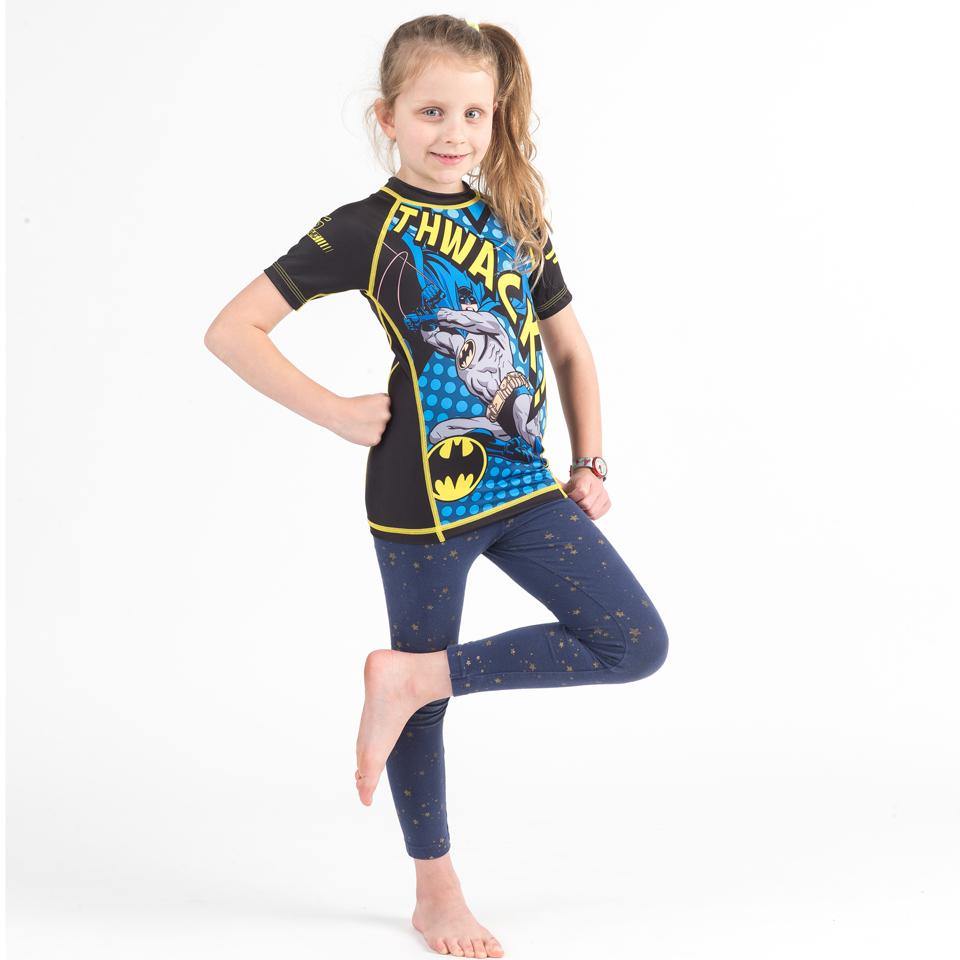 {{product.type}} - Batman THWACK! Rash Guard - Short Sleeve - Pancho Michael {{ shop.address.country }}