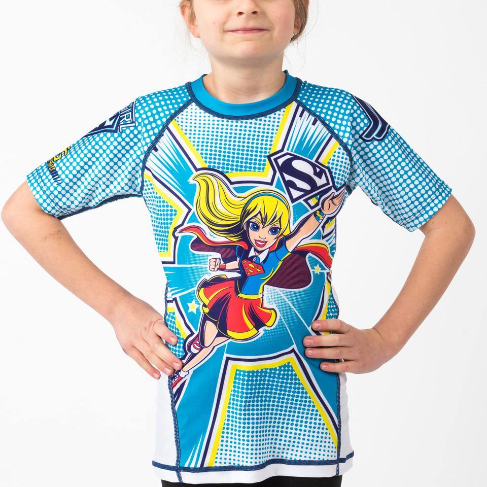 {{product.type}} - Supergirl Rash Guard - Short Sleeve - Pancho Michael {{ shop.address.country }}