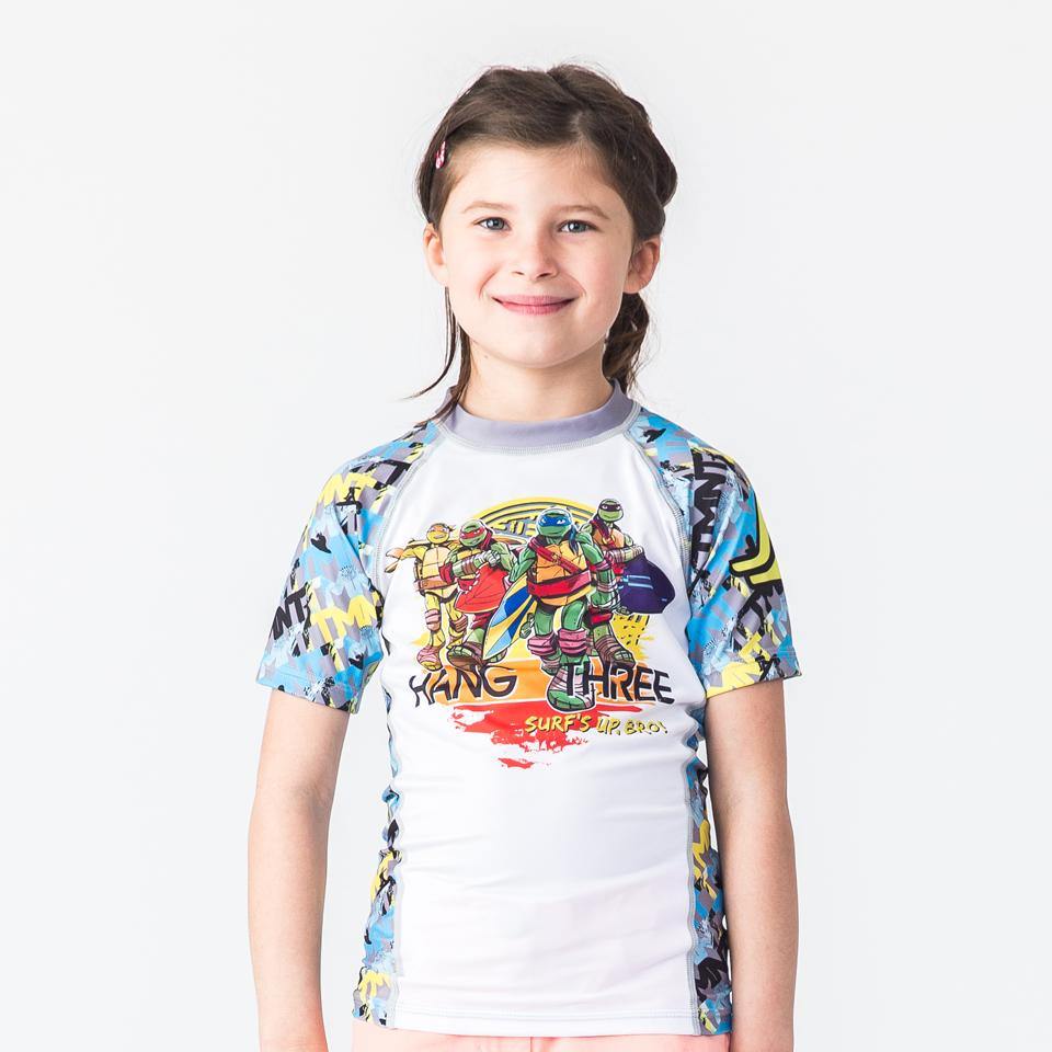 TMNT Hang Three Rash Guard - Short Sleeve - Pancho Michael